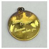 Franklin Mint Winnie the Pooh Pendant Coin - 1 Inch Diameter