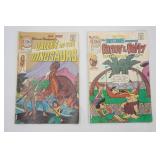 2ct Vintage Comics: Valley of The Dinosaurs Vol. 1, No. 3, July, 1975; Barney and Betty Rubble Vol. 3, No. 13, May, 1975