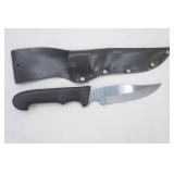 Vintage Fixed Blade Buck Knife 5" long. With Belt Sheath. Royal brand 420/stainless steel