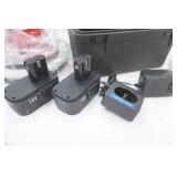 Cordless Buffer w/2 batteries and charger, and case