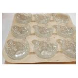 Vintage Anchor Hocking Punch Bowl Set. Arlington Design. 18 Pieces (1 odd cup)