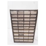 Craftsman Small Hardware Organizer and Contents 13x6.5"x 20"