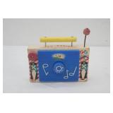 Vintage 1960s Fisher Price #148 Jack and Jill TV Radio music box toy.