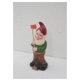 Vintage ArtLine Garden Gnome Molded Figurine 10" tall
