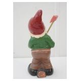 Vintage ArtLine Garden Gnome Molded Figurine 10" tall