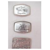 3ct Vintage Pewter Belt Buckles