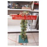 "Stockings Were Hung" 34" Tall Wooden Holiday Sign