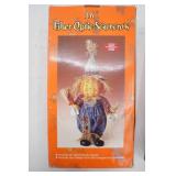 Fiber Optic Scarecrow & Santa Clause