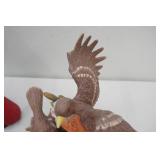 Ceramic / Porcelain Bird Figurines. Red Cardinals, Yellow Finches, Robbins