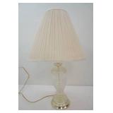 Vintage Clear Glass Lamp 30" tall