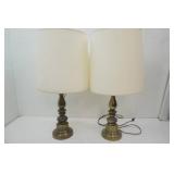 Pair of Vintage Lamps 30" tall