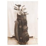 Golf Bag & Golf Clubs (mostly Dunlop)