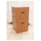 Metal File Cabinet with wood grain finish