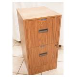 Metal File Cabinet with wood grain finish