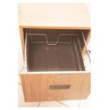 Metal File Cabinet with wood grain finish