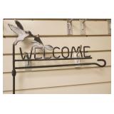 Metal Welcome Garden Flag Holder