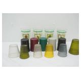 Water Glasses. Variety, some vintage. re-usable. Vintage Plastics Inc