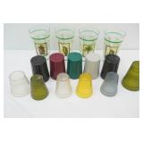 Water Glasses. Variety, some vintage. re-usable. Vintage Plastics Inc