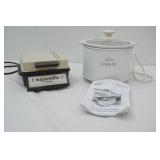 Belgian Waffler; Rival Crock Pot (small size)