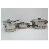 Vintage Ekco Stainless Steel Pots and Pans