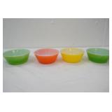 Vintage Anchor Hocking Milk Glass Hot Cereal Bowls (4ct)