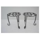 Metal Plant Stands 10 " tall by 10" diameter