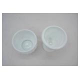 Vintage Milk Glass Urn Vase; Vintage Randall Milk Glass Planter wheat pattern