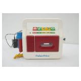 Vintage Fisher-Price Cassette Tape Recorder with Microphone. Comes with DC power adaptor