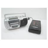 Portable Boombox & VHS Tape Rewinder