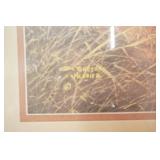 Vintage Gregory Messier Framed Pheasant Print 17"Wx 20.25"L