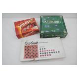 Games: Outburst, Checkers and Five other games, Yahtzee