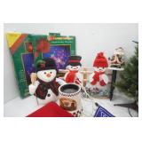 2 Boxes of Holiday & Christmas Decor. Variety. Both New and Used