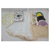 Flannel Backed Vinyl Tablecloths, Crochet Doilies, Crochet Round Tablecloth