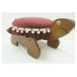 Vintage Turtle Ottoman Footstool