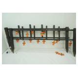 Halloween Garden Fence w/pumpkin man scarecrow lights