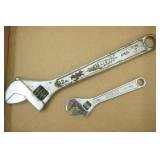 Crescent Wrenches. Stanley, Diamalloy