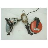 Treble Light w/cord reel, corded drill