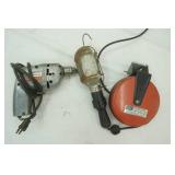 Treble Light w/cord reel, corded drill