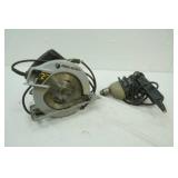 Black and Decker skill saw and drill