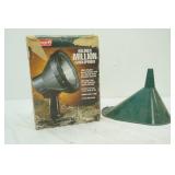 Coleman Halogen Million Candlepower Light, Oil Funnel