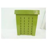 Vintage Avocado Green Laundry Hamper