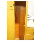 Vintage Locker Cabinet with 4 drawers & countertop 34"x 19"x 5