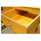 Vintage Locker Cabinet with 4 drawers & countertop 34"x 19"x 5