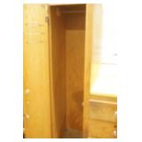 Vintage Locker Cabinet with 4 drawers & countertop 34"x 19"x 5