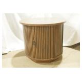 Vintage Round Cabinet / Side Table 20" tall by 23.5" diameter