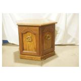 Vintage Octagon Side Table / Cabinet 22"x 20"H