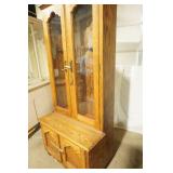 Vintage Oak Gun Cabinet with Keys 36"x 22"x 80"