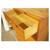 4 Drawer Wood Dresser 21"x 13"x 33.5"