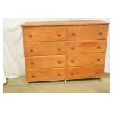 Wooden Chest of Drawers. 8 drawers 45"x 17"x 34" (bottom board is included-not pictured)