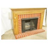 Vintage Electric Fireplace & Hearth